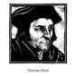 Wall Frame Gold, Matted - St. Thomas More by J. Lonneman