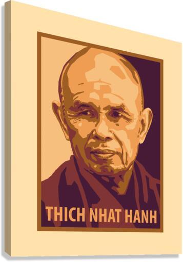 Canvas Print - Thich Nhat Hanh by J. Lonneman