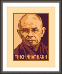 Wall Frame Espresso - Thich Nhat Hanh by J. Lonneman