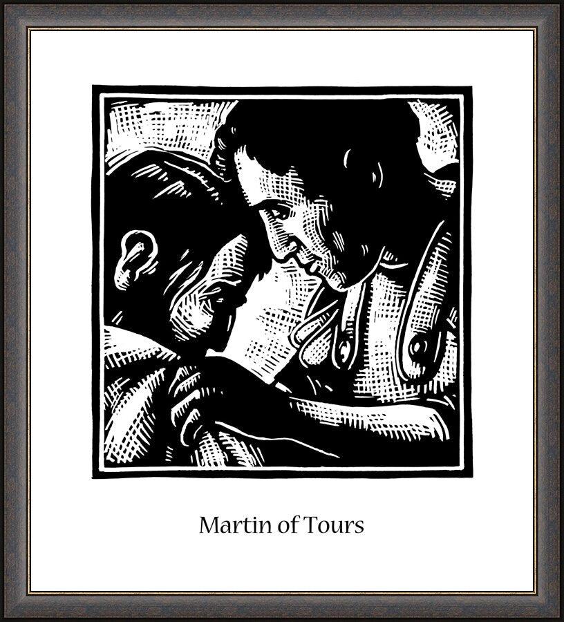 Wall Frame Espresso - St. Martin of Tours by J. Lonneman