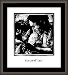 Wall Frame Espresso - St. Martin of Tours by J. Lonneman