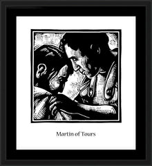 Wall Frame Black - St. Martin of Tours by J. Lonneman
