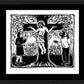 Wall Frame Black, Matted - Tree of Life by Julie Lonneman - Trinity Stores