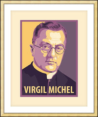 Wall Frame Gold - Virgil Michel by J. Lonneman