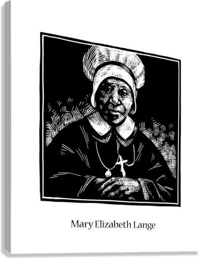 Canvas Print - Ven. Mary Elizabeth Lange by Julie Lonneman - Trinity Stores