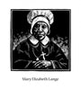 Metal Print - Ven. Mary Elizabeth Lange by Julie Lonneman - Trinity Stores