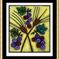 Wall Frame Gold, Matted - Wheat and Grapes by J. Lonneman