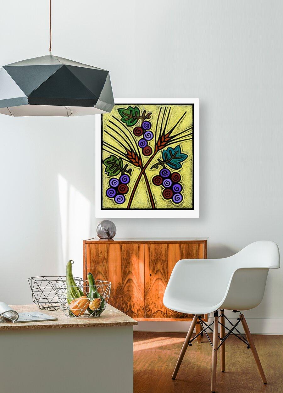 Acrylic Print - Wheat and Grapes by Julie Lonneman - Trinity Stores