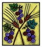 Metal Print - Wheat and Grapes by Julie Lonneman - Trinity Stores