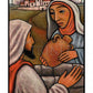 Wall Frame Black, Matted - Lent, 3rd Sunday - Woman at the Well by J. Lonneman