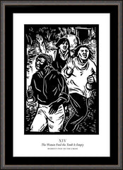 Wall Frame Espresso - Women's Stations of the Cross 14 - The Women Find the Tomb is Empty by J. Lonneman