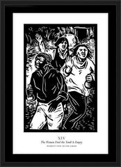 Wall Frame Black - Women's Stations of the Cross 14 - The Women Find the Tomb is Empty by J. Lonneman