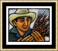 Wall Frame Gold - They Will Inherit the Earth by J. Lonneman