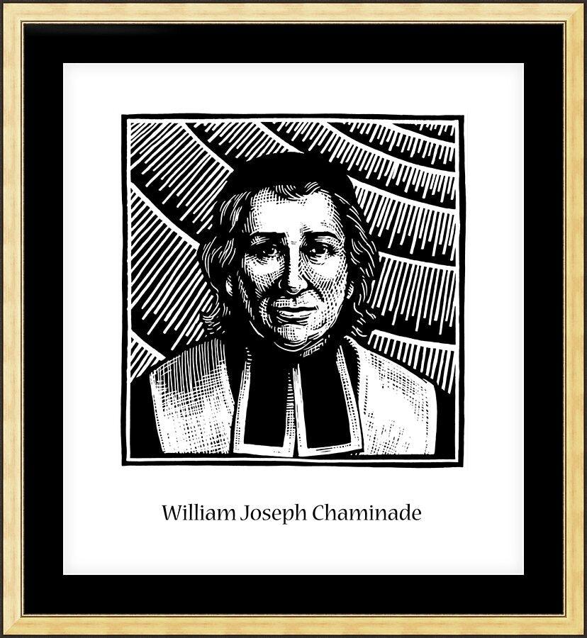 Wall Frame Gold, Matted - Bl. William Joseph Chaminade by Julie Lonneman - Trinity Stores