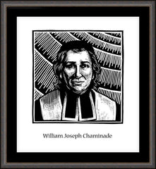 Wall Frame Espresso - Bl. William Joseph Chaminade by J. Lonneman