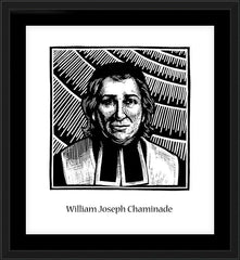 Wall Frame Black - Bl. William Joseph Chaminade by J. Lonneman