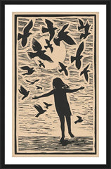 Wall Frame Black - Wings by J. Lonneman