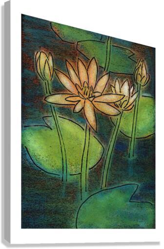 Canvas Print - Waterlilies by J. Lonneman
