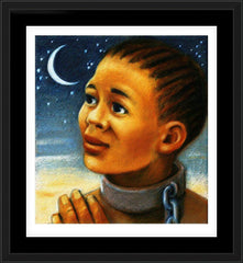 Wall Frame Black - St. Josephine Bakhita by J. Lonneman