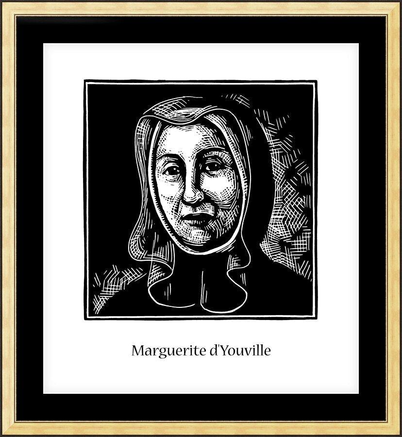 Wall Frame Gold, Matted - St. Marguerite d'Youville by Julie Lonneman - Trinity Stores