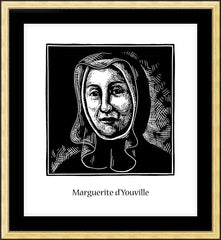 Wall Frame Gold - St. Marguerite d'Youville by J. Lonneman