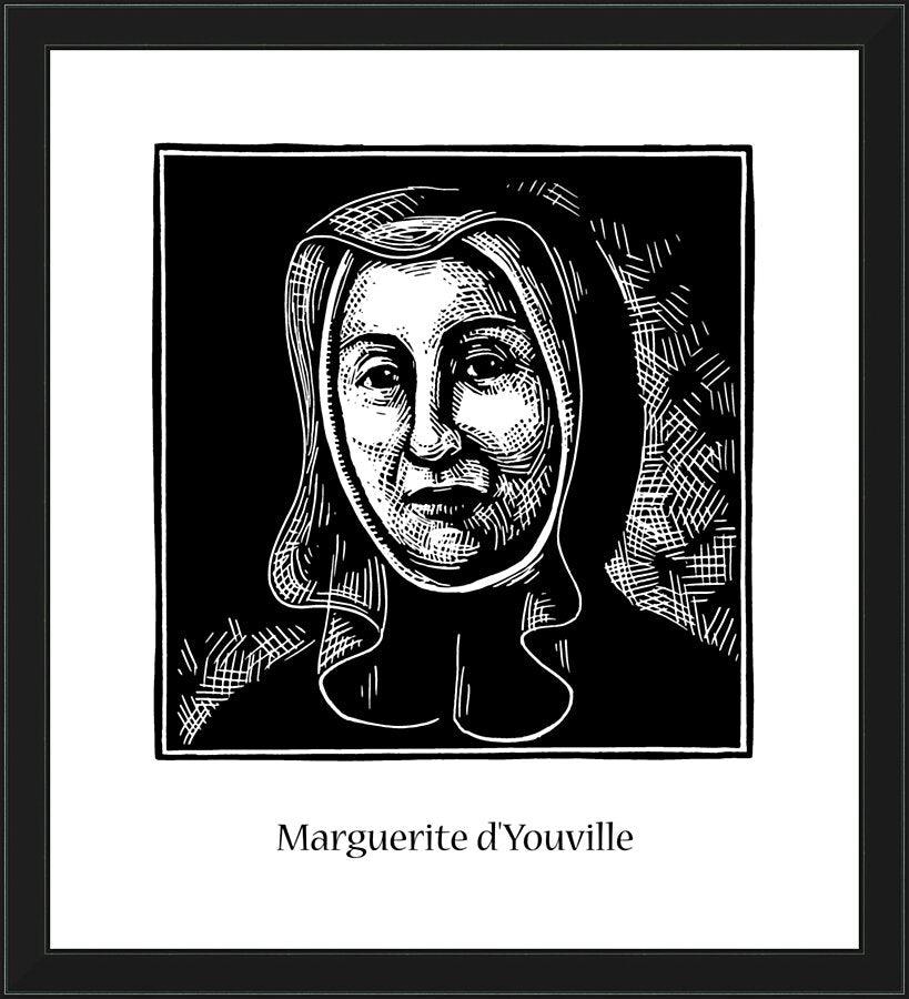 Wall Frame Black - St. Marguerite d'Youville by J. Lonneman