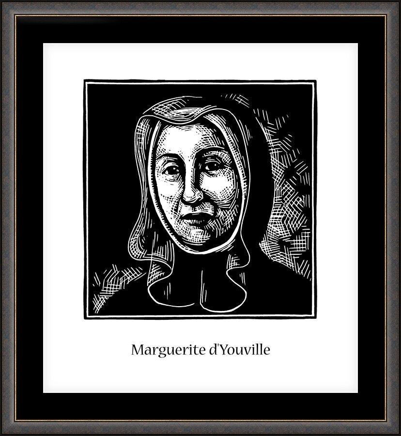 Wall Frame Espresso, Matted - St. Marguerite d'Youville by J. Lonneman