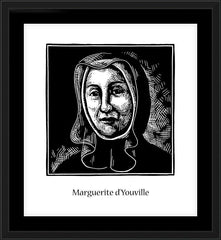 Wall Frame Black - St. Marguerite d'Youville by J. Lonneman