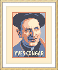 Wall Frame Gold - Yves Congar by J. Lonneman