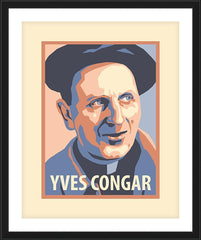 Wall Frame Black - Yves Congar by J. Lonneman