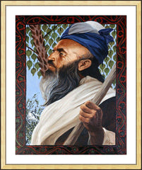 Wall Frame Gold - St. Abraham by L. Glanzman