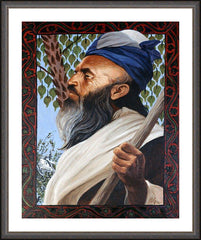 Wall Frame Espresso - St. Abraham by L. Glanzman