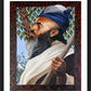 Wall Frame Black, Matted - St. Abraham by L. Glanzman