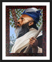 Wall Frame Black - St. Abraham by L. Glanzman