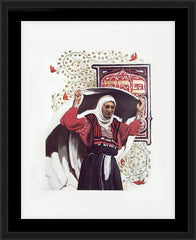 Wall Frame Black - St. Anna the Prophetess by L. Glanzman