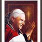 Wall Frame Espresso, Matted - Pope Benedict XVI by L. Glanzman