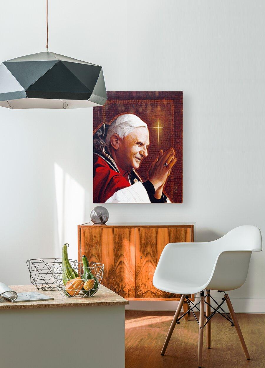 Acrylic Print - Pope Benedict XVI by Louis Glanzman - Trinity Stores