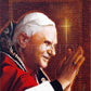 Wall Frame Gold, Matted - Pope Benedict XVI by L. Glanzman