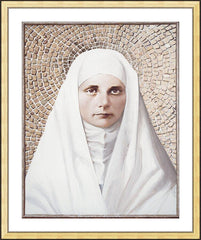 Wall Frame Gold - Blessed Virgin Mary by L. Glanzman