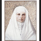 Wall Frame Black, Matted - Blessed Virgin Mary by L. Glanzman