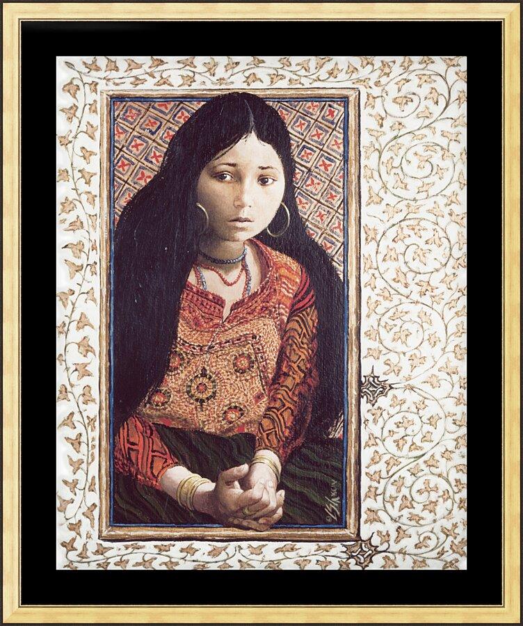 Wall Frame Gold, Matted - Daughter of Jairus by L. Glanzman