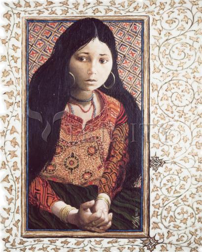 Wall Frame Gold, Matted - Daughter of Jairus by Louis Glanzman - Trinity Stores