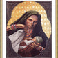 Wall Frame Gold, Matted - St. Elizabeth, Mother of John the Baptizer by Louis Glanzman - Trinity Stores
