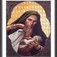 Wall Frame Espresso, Matted - St. Elizabeth, Mother of John the Baptizer by Louis Glanzman - Trinity Stores