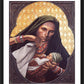 Wall Frame Black, Matted - St. Elizabeth, Mother of John the Baptizer by Louis Glanzman - Trinity Stores