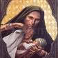 Wall Frame Gold, Matted - St. Elizabeth, Mother of John the Baptizer by L. Glanzman