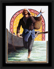 Wall Frame Black - St. John the Evangelist by L. Glanzman