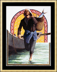 Wall Frame Gold - St. John the Evangelist by L. Glanzman