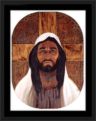 Wall Frame Black - Jesus by L. Glanzman