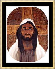 Wall Frame Gold - Jesus by L. Glanzman